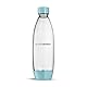 Sodastream, 2 einzelne spülmaschinenfeste Flaschen für Wassersprudler Duo, Terra, E-Terra, Art, Gaia, hellblau