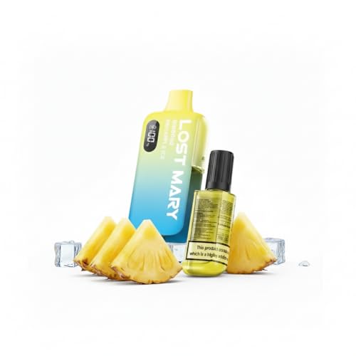 Lost-Mary 6000 Rechargeable Reusable 6K (Pack of 1) Type-C (Pineapplee Icee)