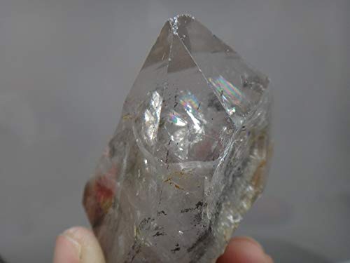 Cristallo Naturale Grezzo Cristallo Naturale Grezzo 89 g Acqua Cristallo di Quarzo Trasparente Herkimer Diamond W Great Rainbows