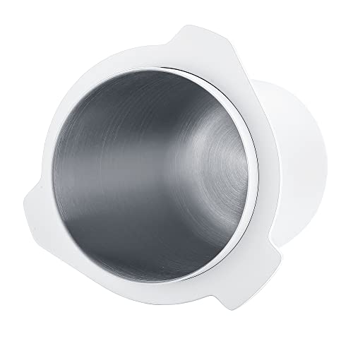 Image of Normcore 53.3mm Portafilter Dosing Cup - 304 Stainless Steel - Non-stick coating White - Fits Breville Sage Solis Barista Express and 54mm Breville Machines