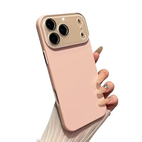 Protège objectif rose iPhone 17 Air pour photos en extérieur