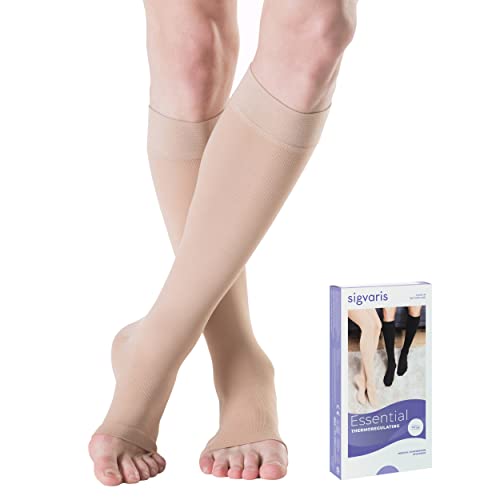 SIGVARIS Medical Compression Stockings - Cotton - Class 1 - Below Knee length - For Men and Women