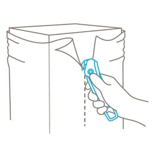 MARTOR Sicherheitsmesser, Verdeckte Klinge, SECUMAX 350 zu 98% aus recyceltem Kunststoff, Profi Cuttermesser, Leicht, Kunststoff, Rechts- & Linkshänder, GS Geprüft