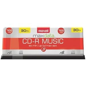 MXLCDR80MU30PK – Maxell 30PK Husillo Audio CDR