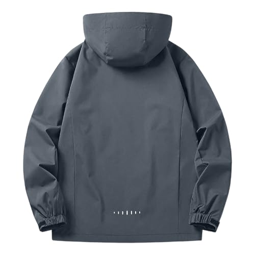 RTTUIOP Jackets For Men Hoodies Winter Classic Outdoor Long Sleeve Big and Tall Solid Full Zip Hoodie Stretchy With Cap3