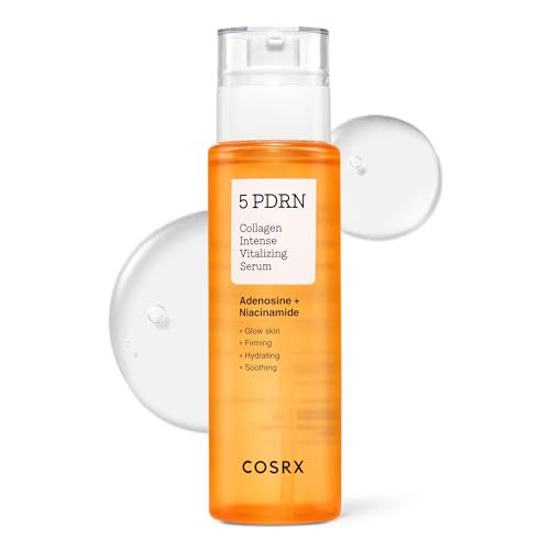 COSRX 5 PDRN Collagen Intense Vitalizing Serum - Korean Serum for Skin Firming & Glowing with Salmon DNA, Centella, Lactobacillus PDRN & Collagen, Korean Skin Care (3.38 fl.oz.)