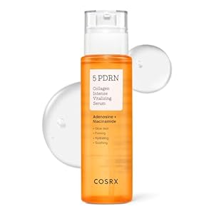 COSRX 5 PDRN Collagen Intense Vitalizing Serum – Korean Serum for Skin Firming & Glowing with Salmon DNA, Centella, Lactobacillus PDRN & Collagen, Korean Skin Care, Stocking Stuffers (3.38 fl.oz.)