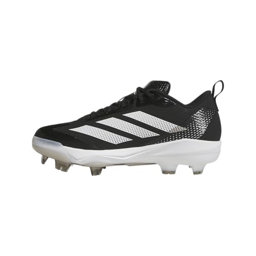Adidas Women's Adizero Instict TPU 2.0 Softball, Black/White/Silver Metallic, 8