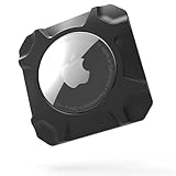 CyberTank Air tag Holder AirTag Adhesive Case AirTag Stick-On Holder with 3M VHB Adhesive Sticker Ultra-Durable for Airtag Find My Car, Skis,Bike,Wallet,TV Remote,Car,Luggage (1Pack Square Black)