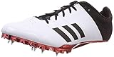  adidas Unisex-Erwachsene Adizero Finesse Leichtathletikschuhe, Weiß (FTWR White/Core Black/Shock Red), 45 1/3 EU