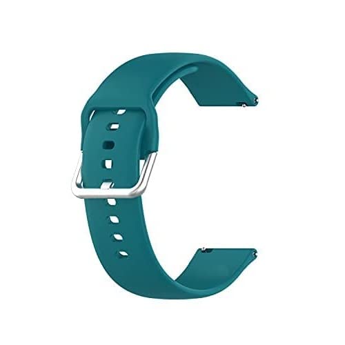 19MM Silicon Replacement Watch Strap Belt (With Buckle Lock) Compatible With NOISE COLORFIT PRO 2 & BOAT STORM and Other Watches with 19mm Lugs (MIDNIGHT GREEN) (TEAL BLUE) (B0BC1Z15T5) Amazon Price History, Amazon Price Tracker