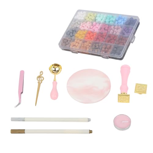 Kit de scellage de cire vintage avec 24 couleurs de perles pour vos lettres
