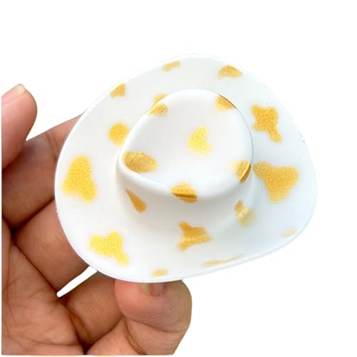 小さなカウガールハットヘアクリップブライダルウエスタンパーティーヘアアクセサリー仮面舞踏会パーティーヘアスタイリングデコレーション