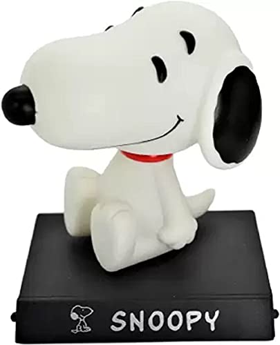 Image of AUGEN Super Hero Snoopy Action Figure Limited Edition Bobblehead with Mobile Holder for Car Dashboard, Office Desk & Study Table (Pack of 1), Plastic