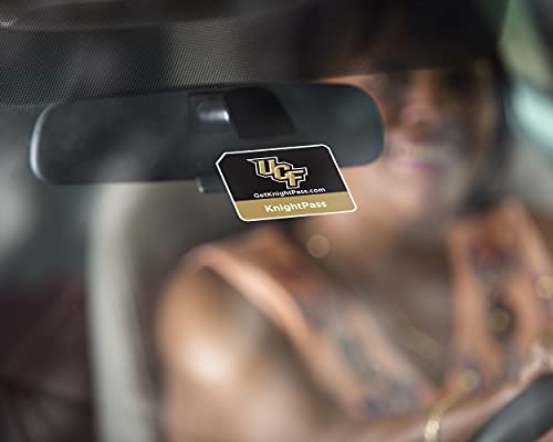 Image of NCAA University of Central Florida KnightPass Toll Sticker by E-PASS; Prepaid Toll Program, Works on All Toll Roads in FL, GA, NC