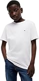 Tommy Hilfiger Jungen Essential Archive Fit Tee Ss Kb0kb09646 Andere Oberteile, White (White), 14 Jahre