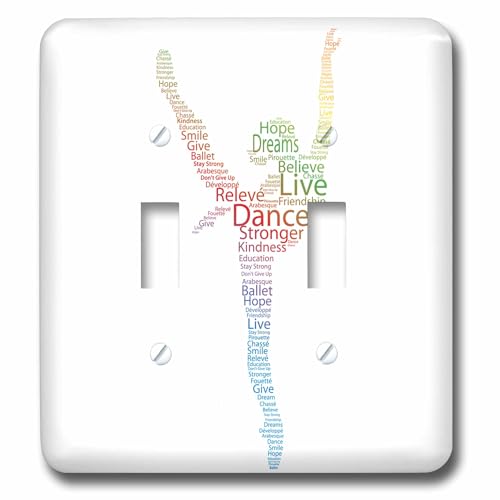Interrupteur double ballerine de salon plaque de qualite coloree