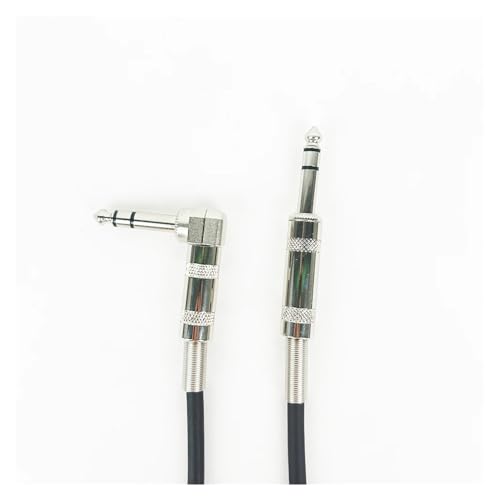 Cable de audio jack estéreo 6.35mm a 6.35mm 0.3 m miniatura 2