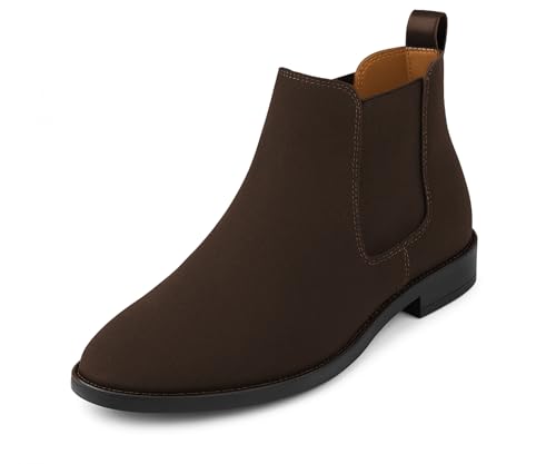 Image of Kraasa Men's Slip On Fashion Chelsea Boots | High Tops, Soft Cushioned Insole, Comfortable Fit, Trendy, Stylish Boots