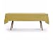5 PACK, 54" x 108" Gold Rectangular Plastic Table Cover, Plastic Table Cloth Reusable (PEVA) (Gold)