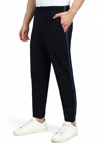 Image of Alan Jones Clothing Men's Mid Rise Side Stripe Joggers Sweatpants