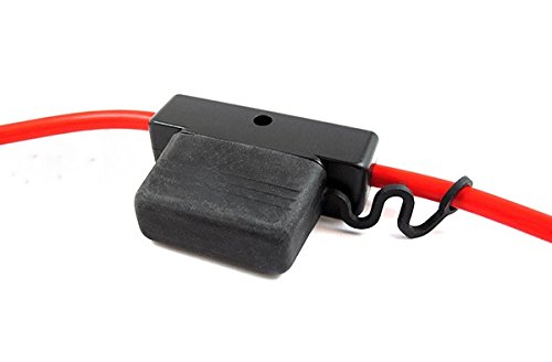 Bussmann Hhx In-Line Maxi Fuse Holder With Cover - 32V/60A - #6 Wire Leads, 1 Pack , Black #TOP2