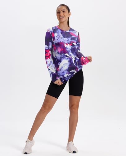 Image of XIEERDUO Women's Workout Tops Long Sleeve Shirts Sun Protection UPF 50+ Quick Dry Shirts for Hiking Running S-3XL