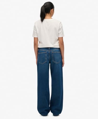 Superdry Femme Jean Large en Coton Bio Taille Moyenne - vue 7
