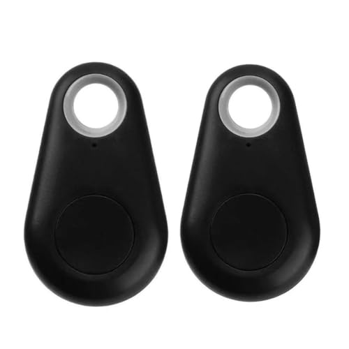2Pcs Smart GPS Tracker For Kids,Water Droplets Shape Wireless Key Finder Locator Mini GPS Tracker, Sensor Device Tracker, Suitcase Tracker, key Finder Fob, Long RangeTracker, Best Dog Tracker (Black)