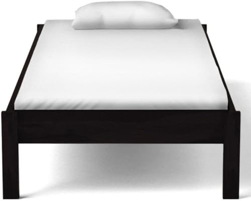 Image of AADITYA WOODS Solid Sheesham Wood Single Bed Cot Without Storage | Single Size Bed for Bedroom | Multipurpose Use Bed- Walnut Finish16