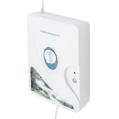 Generador de ozono, purificador de aire doméstico, purificador multifunción, esterilización potente aire fruta agua desodorización eficiente, temporizador 1-60min, ideal hogar oficina cocina acuario
