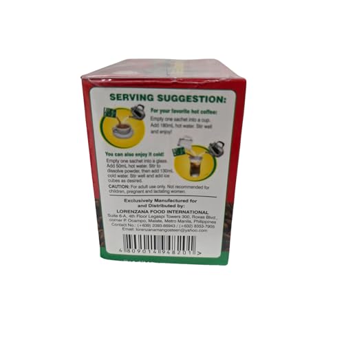 Lorenzana\'s Mangosteen Malunggay (Moringa Oleifera) Coffee Mix 12 sachets x 21g (1, 12 sachets)