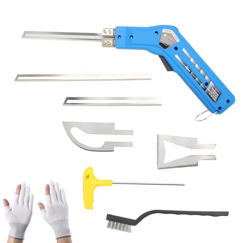 BigKing Cortador eléctrico de espuma caliente de 180 W, 0 – 600 ℃ 220 – 240 V, con 4 cuchillas, guantes, cepillo, llave inglesa, cuchillo eléctrico en caliente para EPS, XPS, PU, EVA, tabla KT