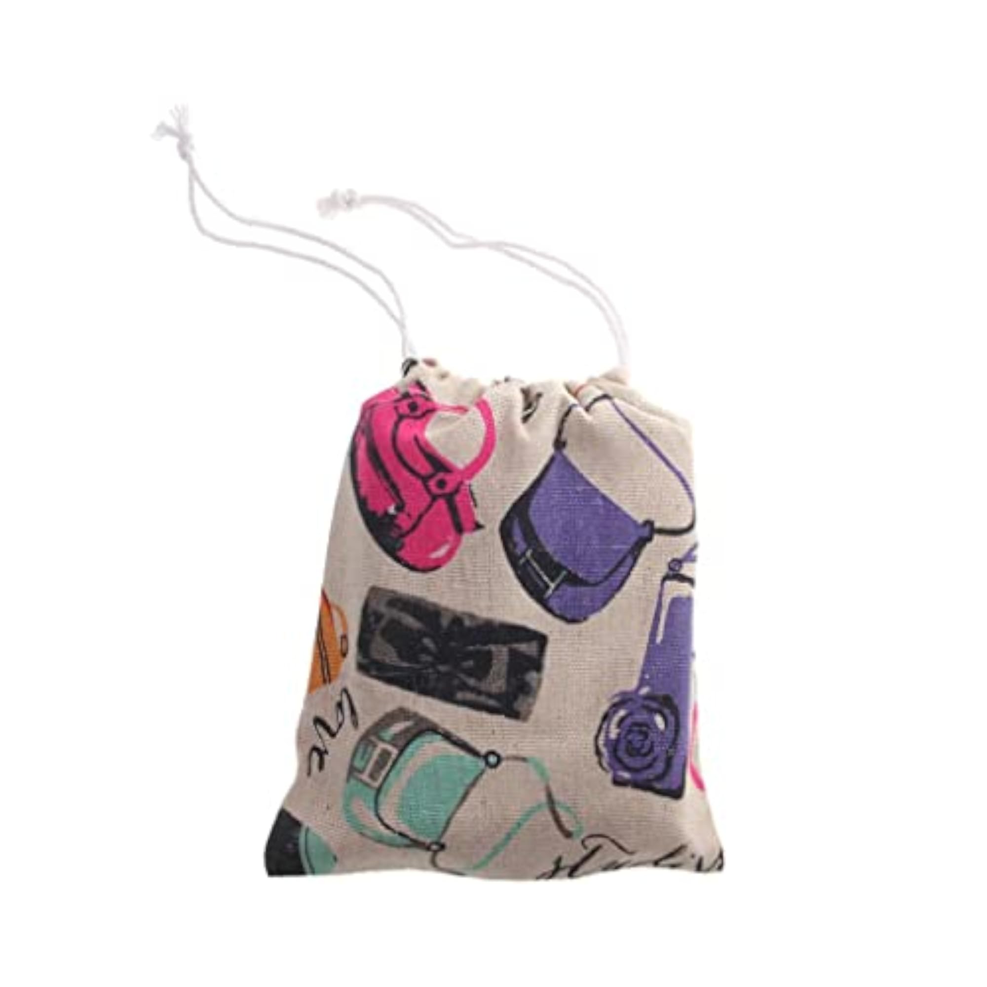 Cartoon Drawstring Pouch for Travel Buggy Storage
