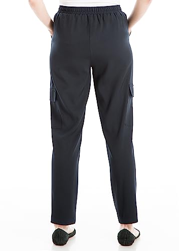 Max Studio Women's Soft Twill Cargo Pant with Waist Tie3