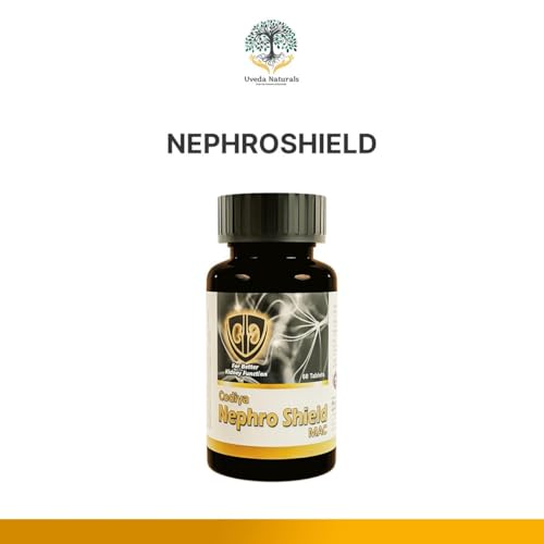 Codiya Nephroshield Mac | Kidney Supplement | 60 Tablets | Formulated for individuals managing high creatinine levels and proteinuria | Uveda Naturals