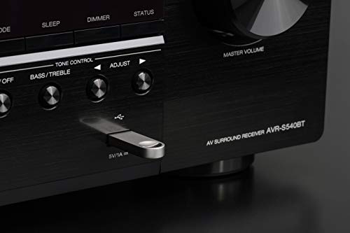 Denon AVR-S540BT 5.2 channel Receiver - 4K Ultra HD Audio Video, Bluetooth, USB port, Compatible with HEOS Link for… - Image 6