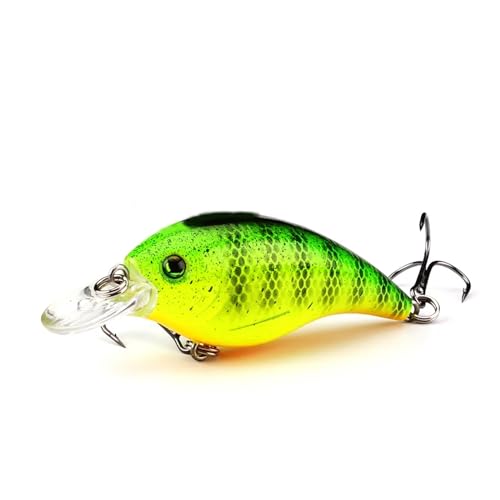 Leurre de pêche carnassier plastique gras 6.5 cm poisson nageur bionique 10g