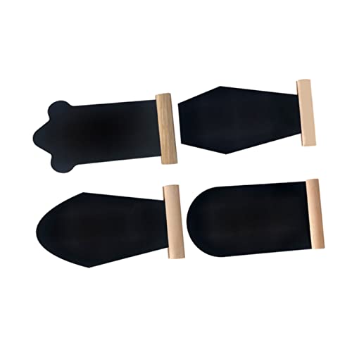 Generic 4Pcs Tombstone Blackboards Double Sided Decorative Chalkboards for Messages Note Writing and Sign Making for Home Decor and Special Events