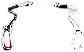 Glasses Nose Bridge Bracket,Glasses Nose Piece,1 Pair Silver Metal Plug-in Eyeglass Nose Pad Arm Replacement Glasses Nose Pad Arm Holder for Eyeglass Repair