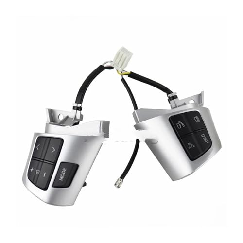 Bouton de commande audio volant pour Toyota Corolla 2010-2013 argenté