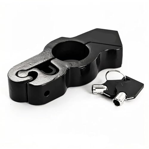 Ajuste para Suzuki 650 VSTROM, Bloqueo de Manillar de Motocicleta, Acero Resistente, antirrobo(Black)