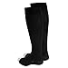 Truform 30-40 mmHg Compression Stockings for Men and Women, Knee High Length, Open Toe, Black, X-Large