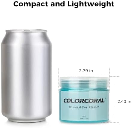 ColorCoral Car Cleaning Gel Universal Gel for Car Vent Cleaner Cleaning Putty Auto Detailing Interior Dust Cleaning Kit for Auto Seat, Christmas Stocking Stuffers for Adults Men Women Kid 160g — view 5