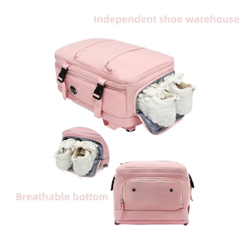 Birdesc Backpack, Levettevac Backpack, Large Capacity 25L, Waterproof Expandable With Shoe Compartment (gray)3