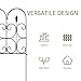 AMAGABELI GARDEN & HOME 5 Panels 32in(H)×10ft(L) Decorative Garden Fences and Borders for Dogs No Dig Rustproof Metal Fence Panels Garden Edging Border Animal Barrier Fencing for Flower Beds Black