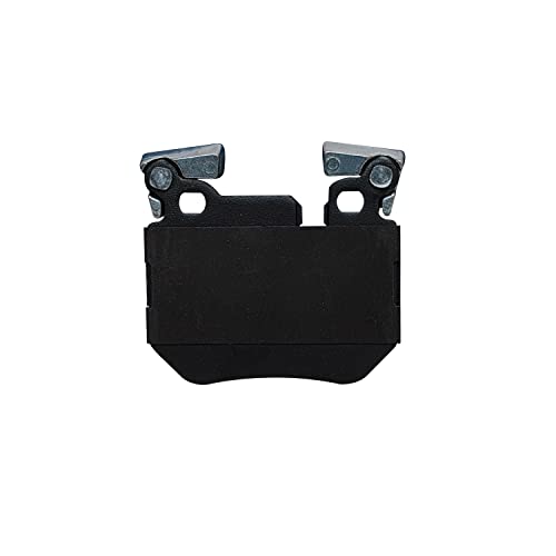 Image of Detroit Axle - Rear Brake Pads for 08-13 BMW 135i, 13 135is, Ceramic Brake Pads w /Hardware 2008 2009 2010 2011 2012 2013 Replacement