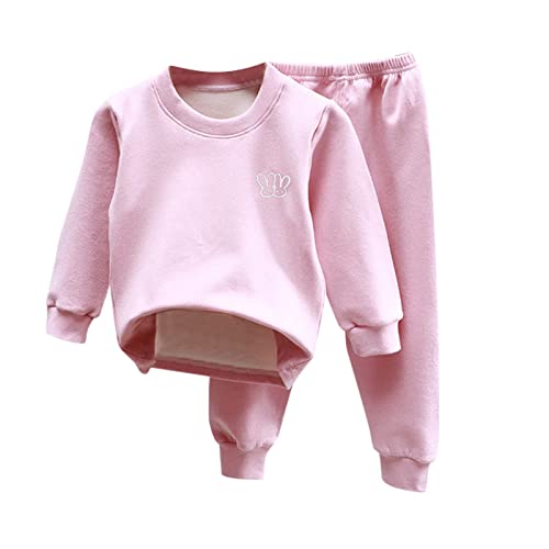 La mejor selección de Conjuntos térmicos para Niña . 47 Conjuntos térmicos para niñas y niños, con forro polar, capa base de invierno, leggings de compresión y camisa para niños, Rosado, 3 Años/4 Años