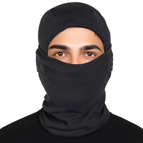 Image of SLOVIC Balaclava Mask for Men Face Cover | Dust & UV Protection Face Mask for Bikers | Lightweight & Breathable Head Gear | Bike Accessories Black