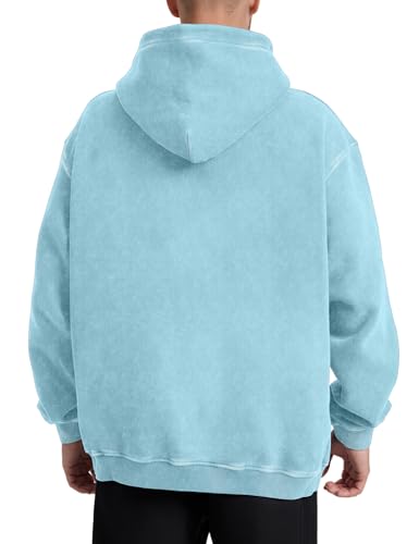 Image of Hatant Oversized Hoodie Sweatshirts for Men Couples Heavyweight Hoodies Pullover Vintage Mens Acid Wash Sweaters Clothes 2026